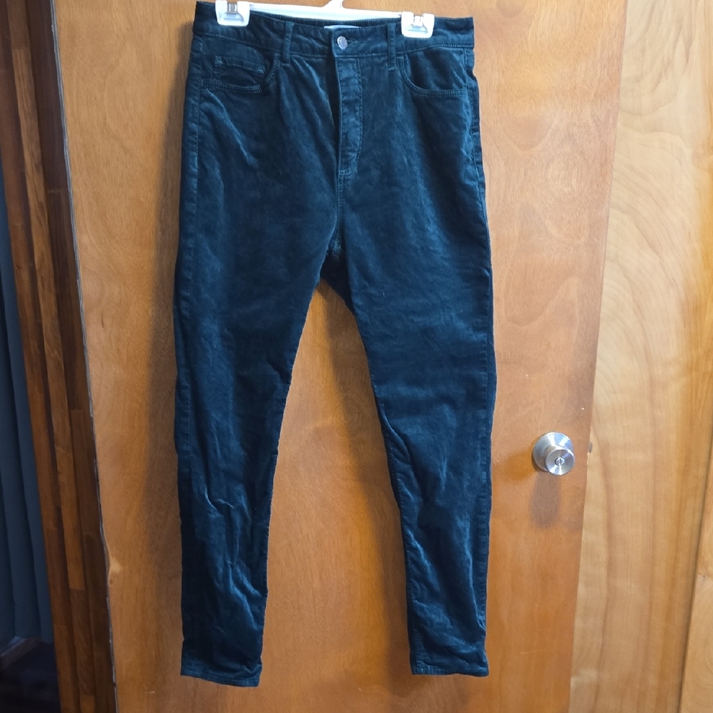 Loft Green Velvet Jeans 8/29